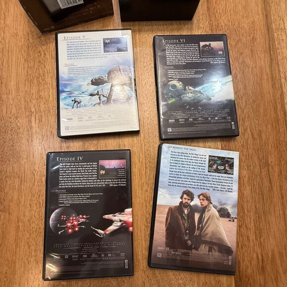 STAR WARS Trilogy IV V VI  Bonus 4-Disc Widescreen DVD Remastered Silver Box Set - Picture 5 of 11